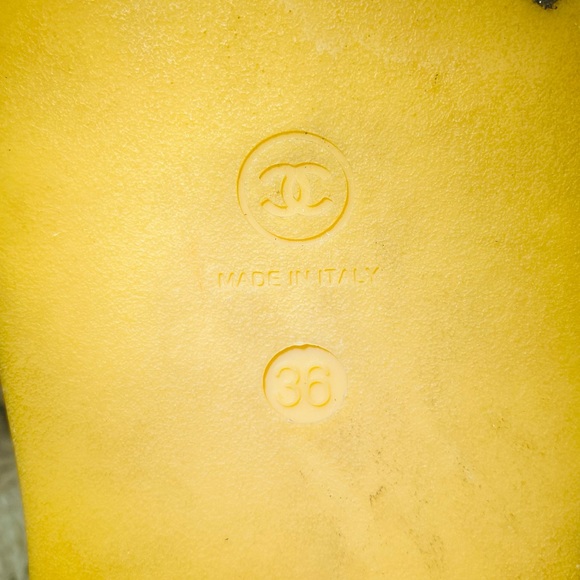 Chanel Black Leather Camellia Flower Flat Sandals - Picture 5 of 14